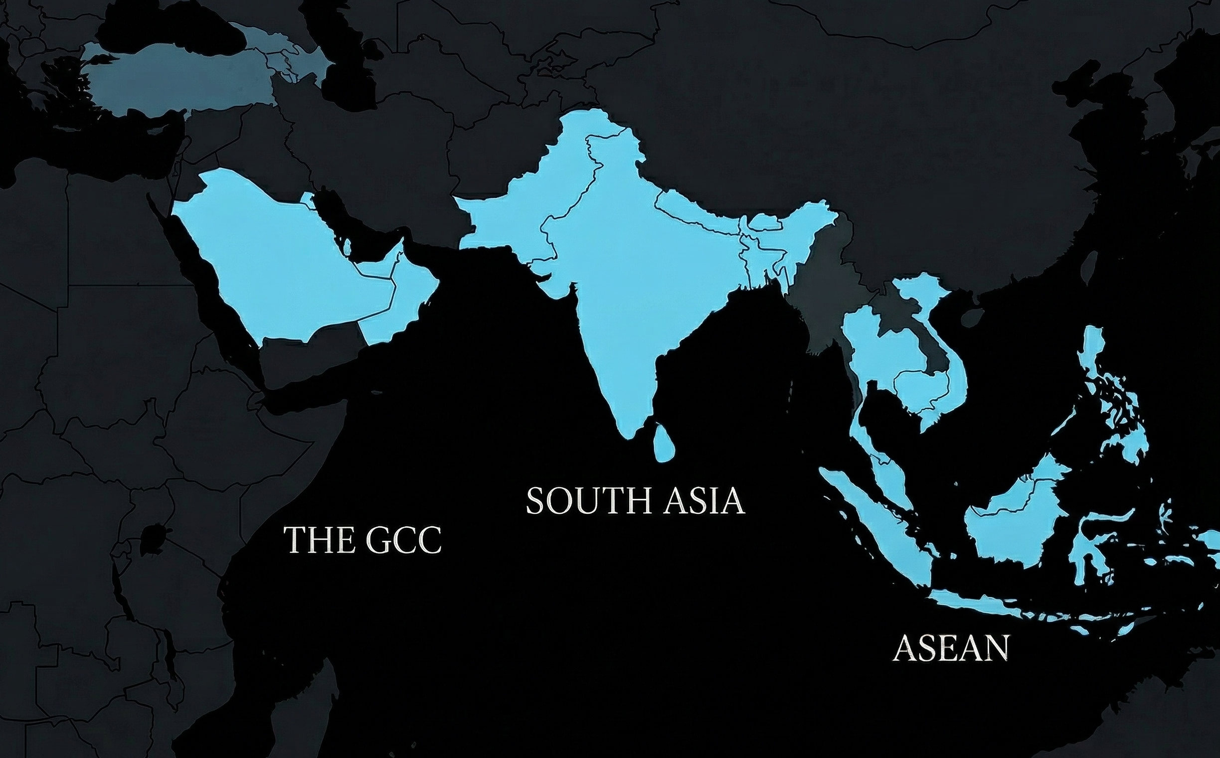 Global South Triad - GCC, South Asia, ASEAN